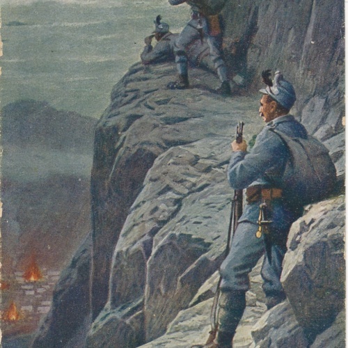 AK Militaria in treuer Wacht Ansichtskarte (18019)