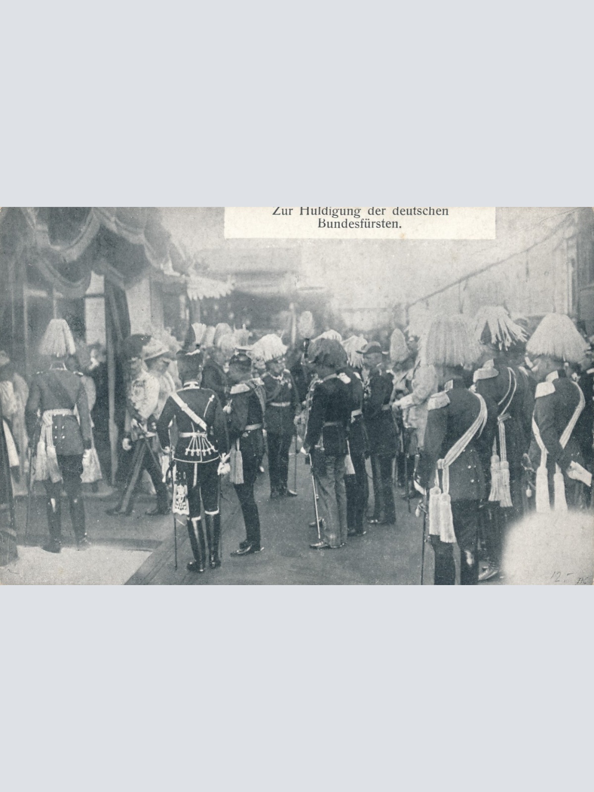 AK Militaria Huldigung der deutschen Bundesfürsten Ansichtskarte (17355)