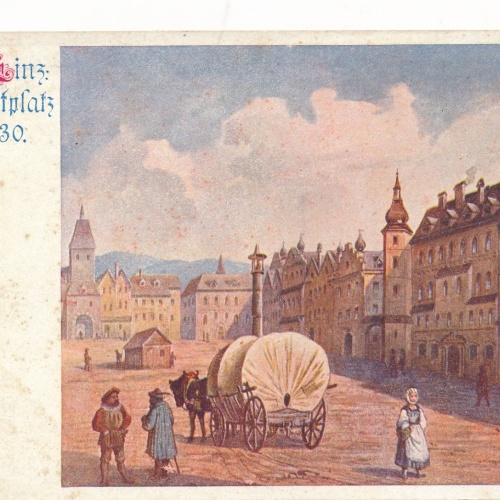 AK aus Alt Linz Hauptplatz 1630 Oberösterreich Ansichtskarte (18032)
