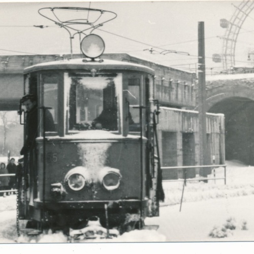 AK Strassenbahn im Winter Ansichtskarte (18146)