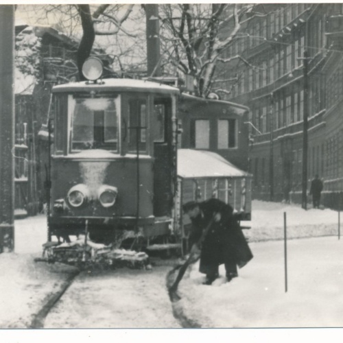 AK Strassenbahn im Winter Ansichtskarte (18148)