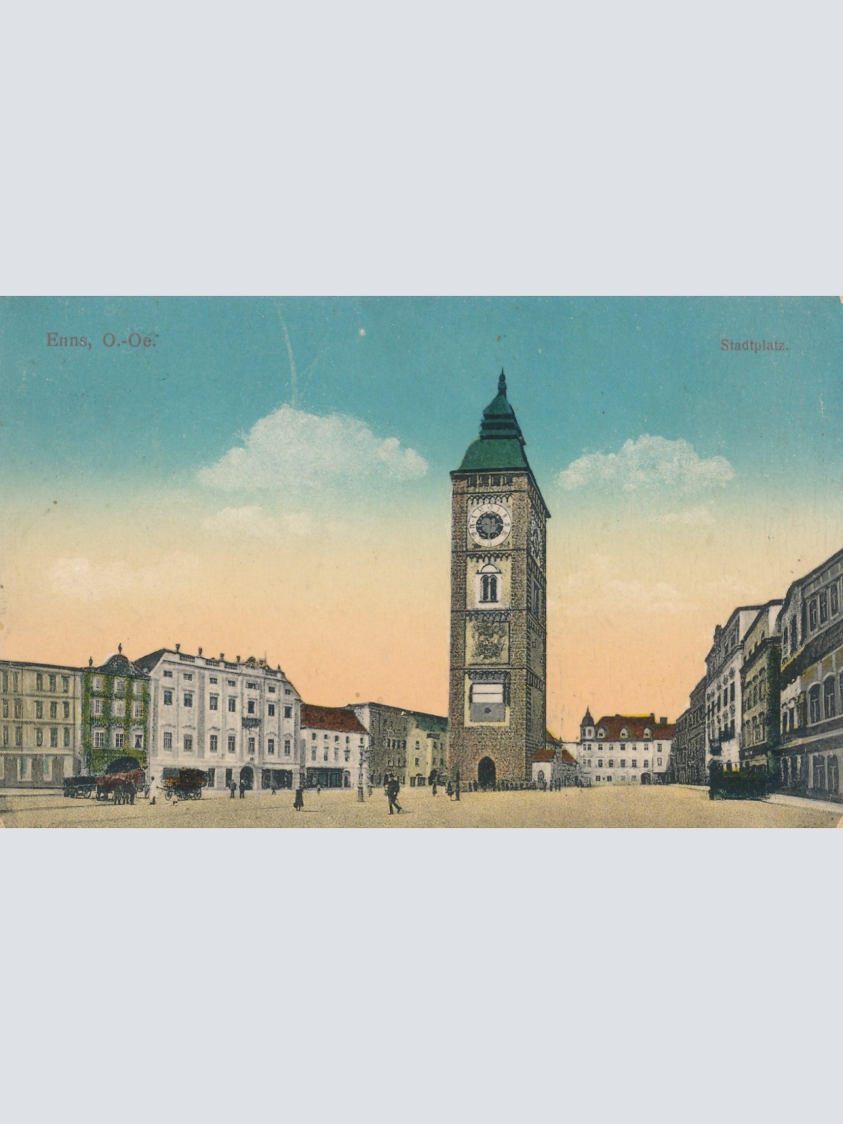 AK aus Enns Stadtplatz Oberösterreich Ansichtskarte (18105)