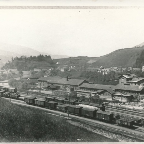 Foto - Karte aus Bruck an der Mur Bahnhof ca 1905 Ansichtskarte (18149)