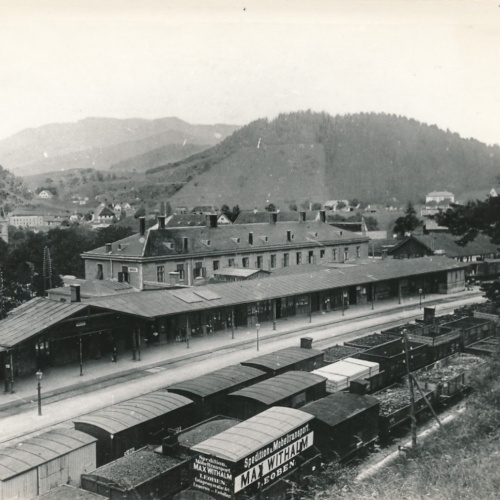 Foto - Karte aus Bruck an der Mur Bahnhof ca 1905 Ansichtskarte (18150)