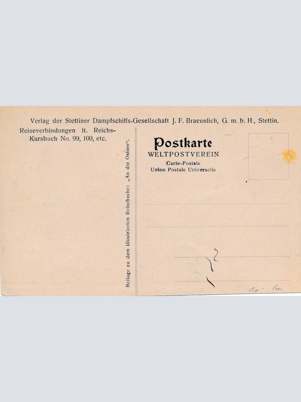 AK vom Schnelldampfer der Sassnitzlinie Ansichtskarte (18170)