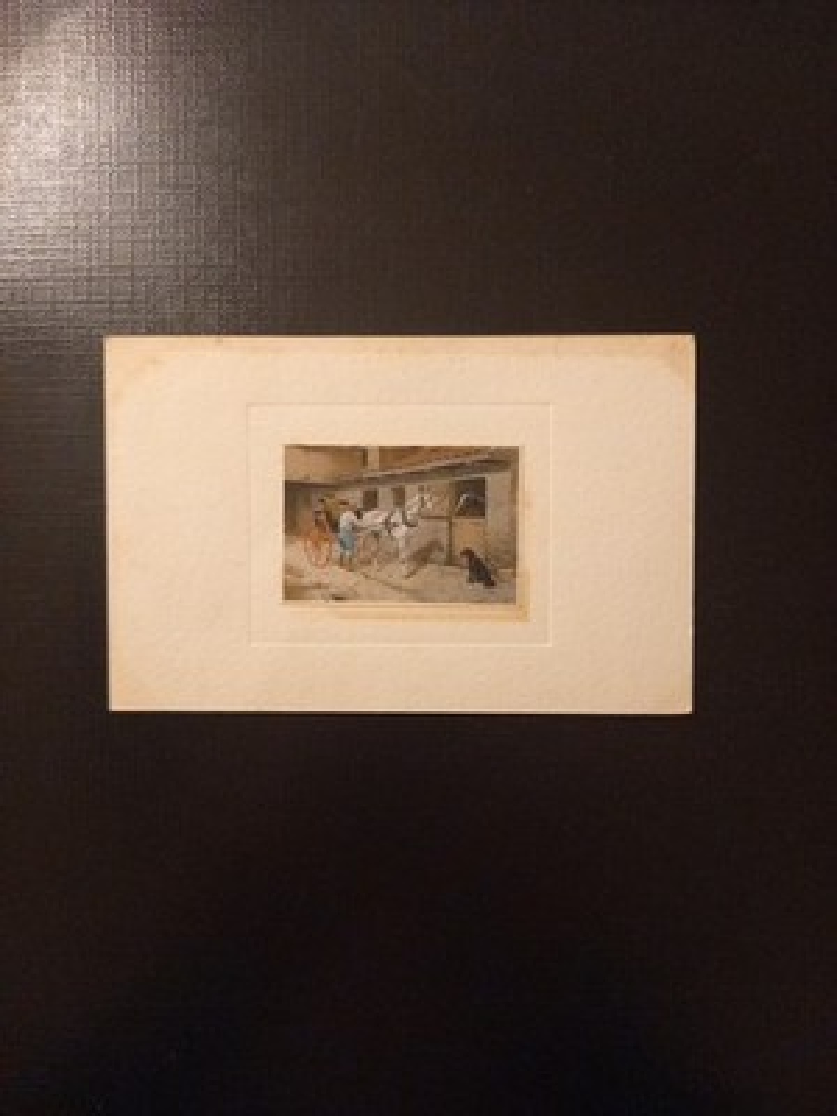 Mödling Mann Kutsche Pferde Und Hund Gr