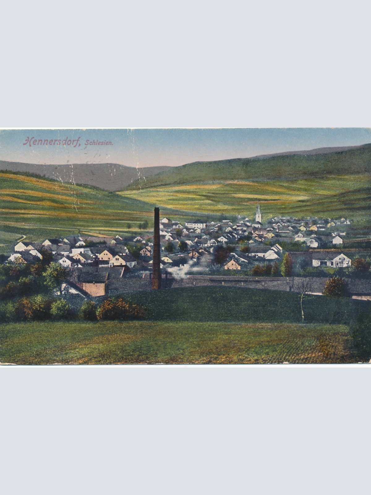 AK aus Hennersdorf Schlesien Tschechoslowakei Ansichtskarte (18210)