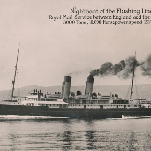 AK aus Nightboat of the Flushing Line Ansichtskarte (18211)