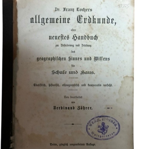 Allgemeine Erdkunde, oder neuntes Handbuch zur Beförderung und Belebung des geog