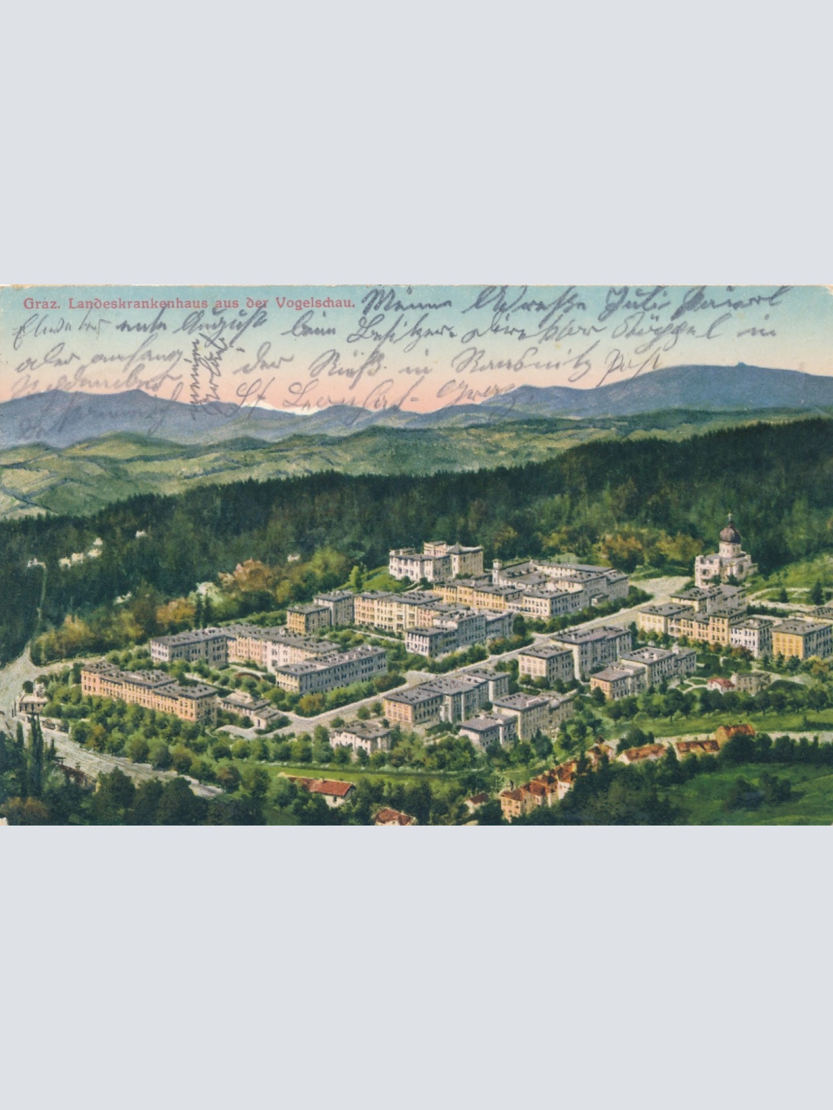 AK aus Graz Landeskrankenhaus Steiermark Ansichtskarte (18342)