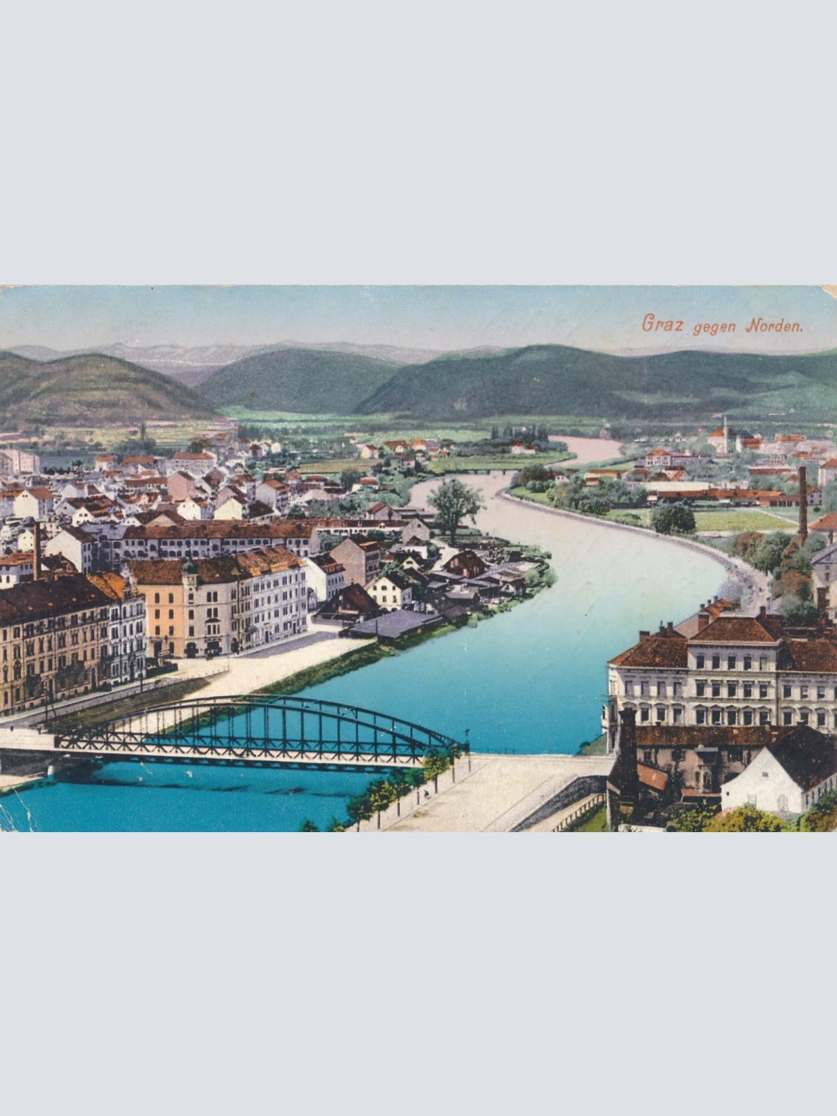 AK aus Graz gegen Norden Steiermark Ansichtskarte (18346)