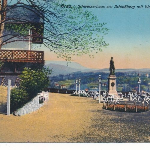 AK aus Graz Schweizerhaus am Schloßberg Steiermark Ansichtskarte (18352)