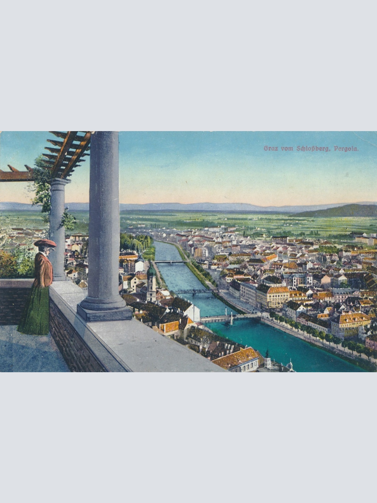 AK aus Graz vom Schloßberg Steiermark Ansichtskarte (18354)