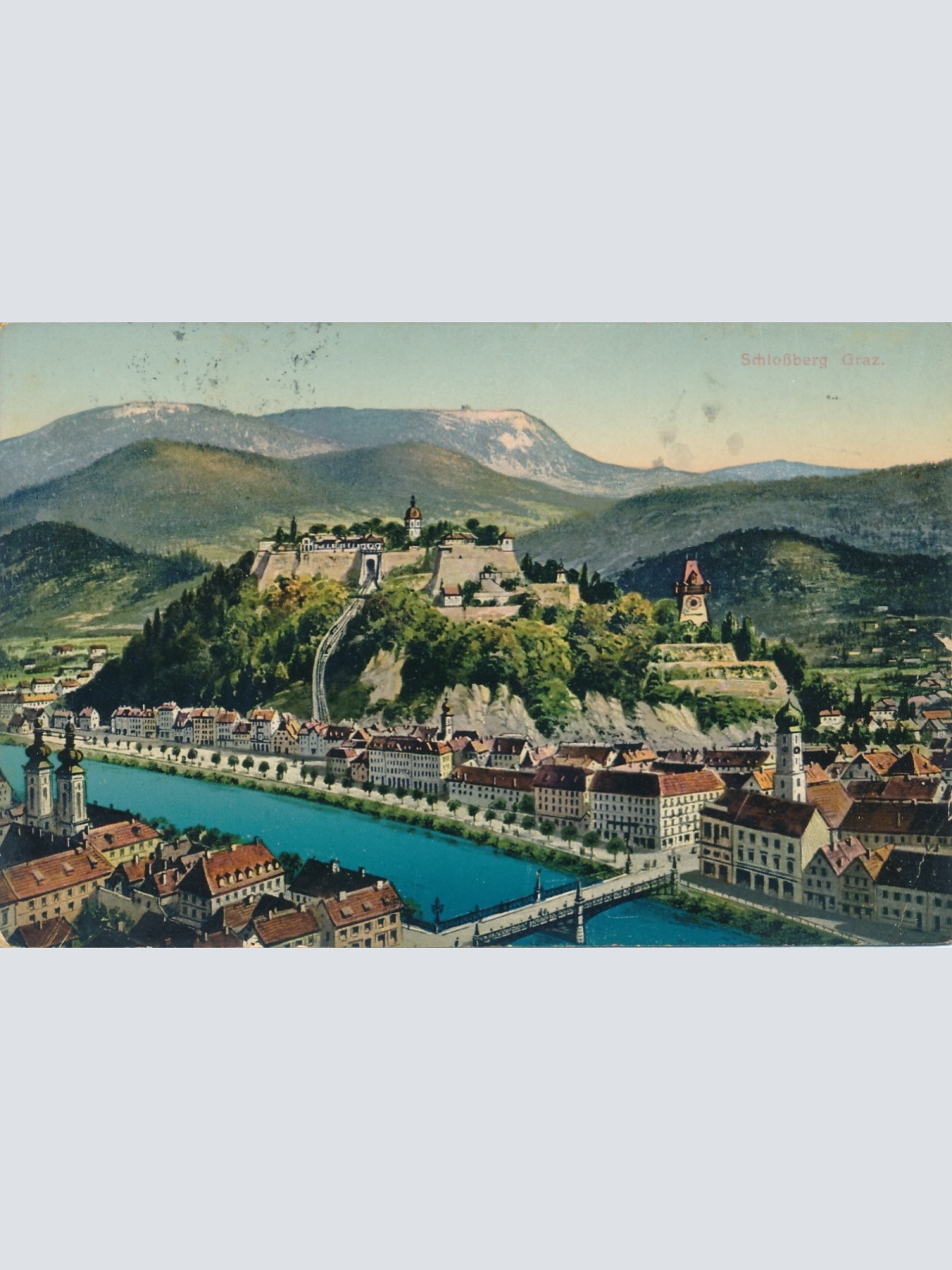 AK aus Graz Schloßberg Steiermark Ansichtskarte (18355)