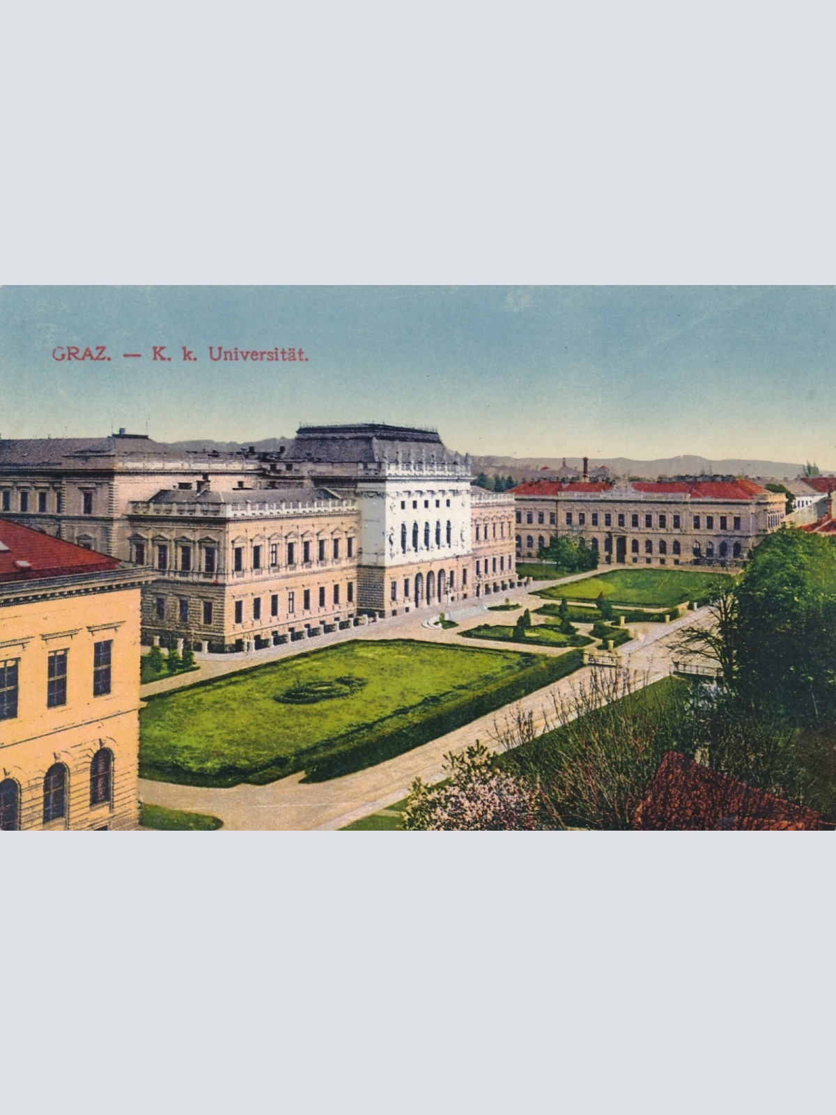 AK aus Graz K.K. Universität Steiermark Ansichtskarte (18360)