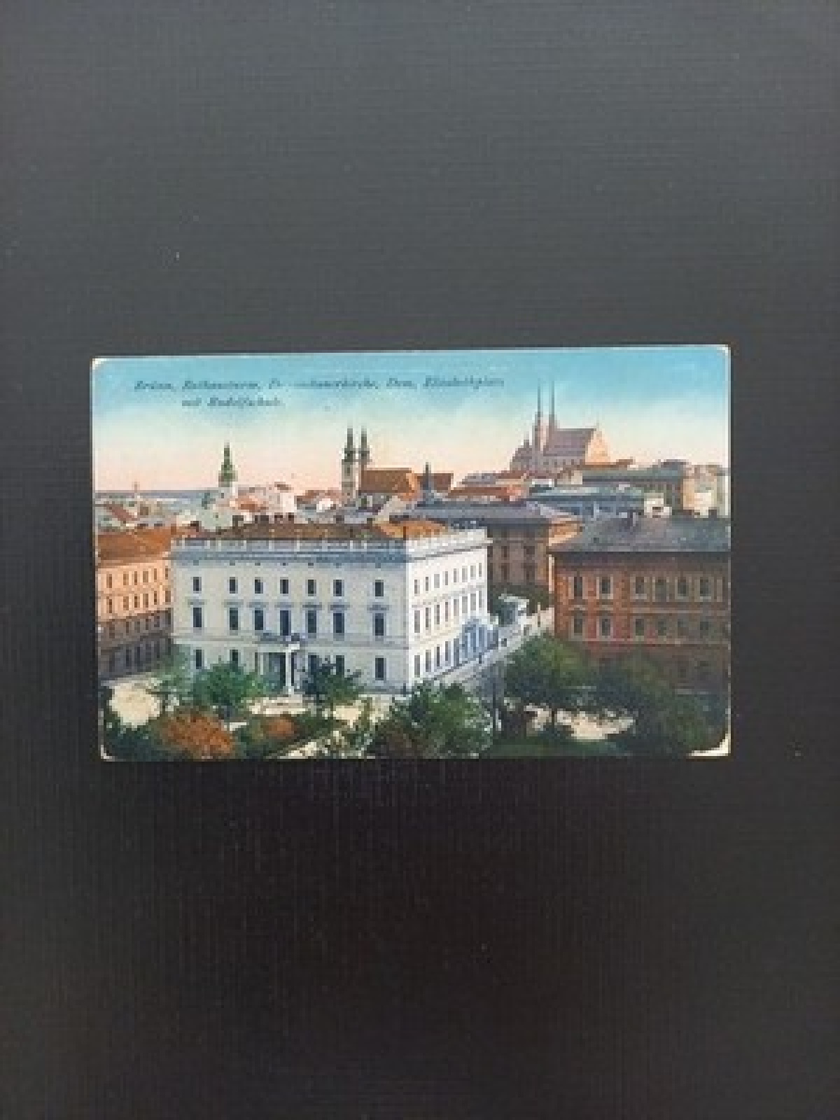 Brünn Rathausturm Rudolfschule Gr