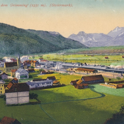 AK aus Selztal mit dem Grimming Steiermark Ansichtskarte (18461)