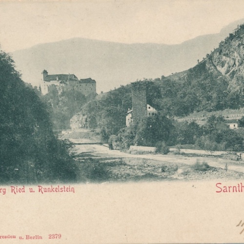 AK aus Sarnthal Burg Ried u Runkelstein Italien Ansichtskarte (18488)