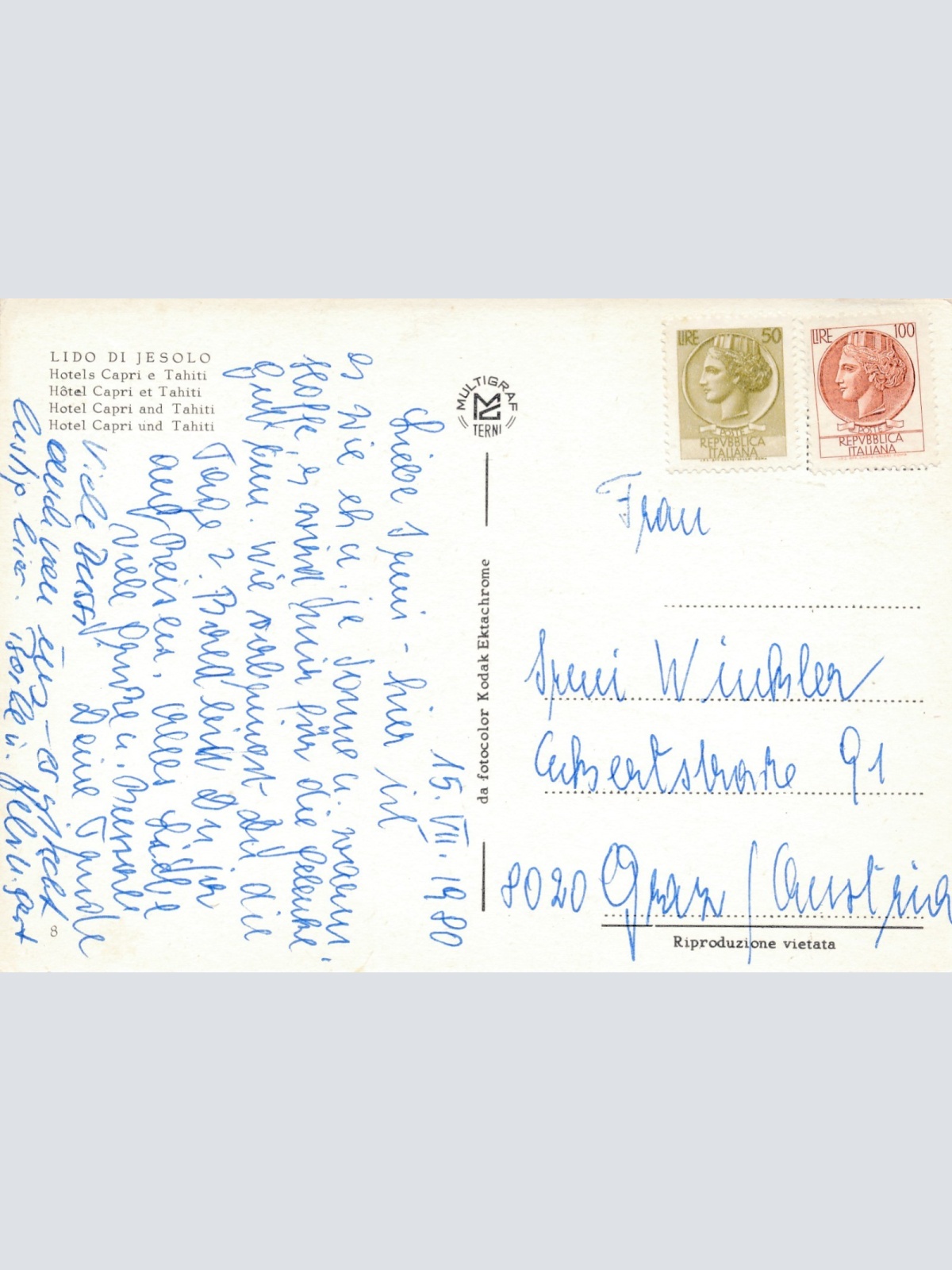 AK aus Firenze Italien Ansichtskarte (18495)