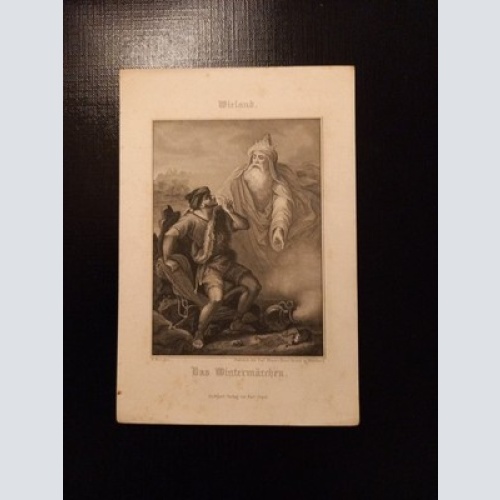Wieland das Wintermärchen 16.5 x 11.5 Stahlstich AA0074