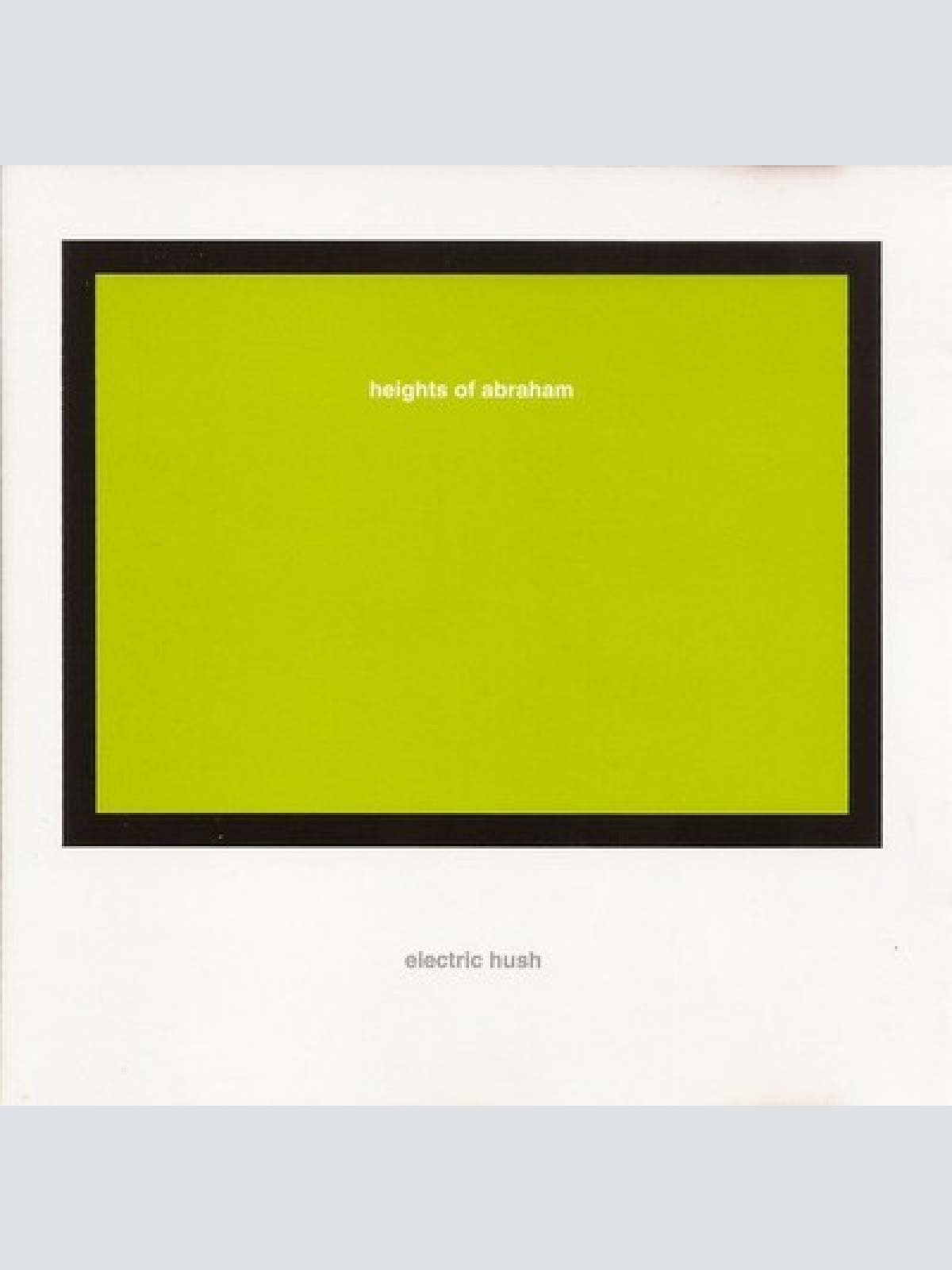 CD, Album Heights Of Abraham - Electric Hush