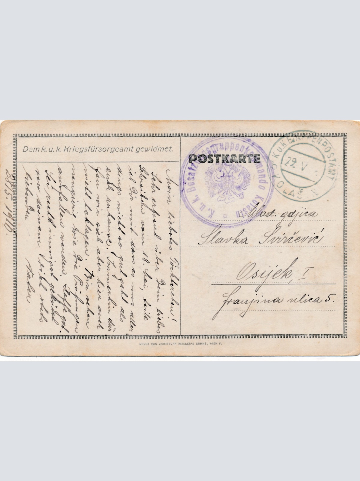 AK Militaria von Josef Ferdinand von Österreich Ansichtskarte (18458)