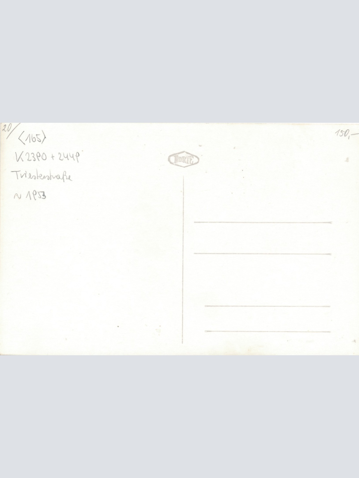 AK aus Wien Strassenbahn Triesterstraße Ansichtskarte (18384)