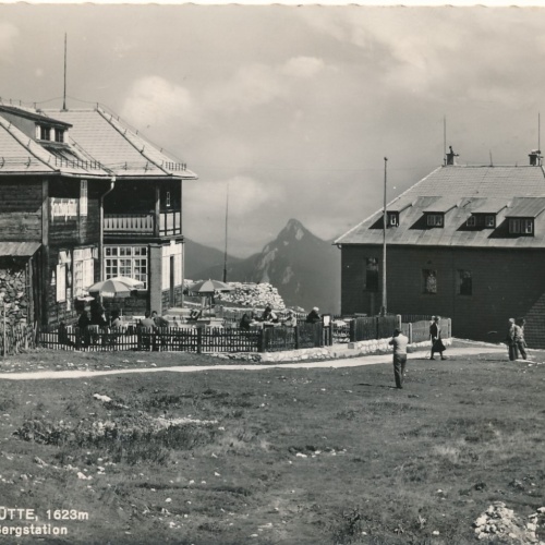 AK vom Feuerkogel mit Hütte Oberösterreich Ansichtskarte (18525)