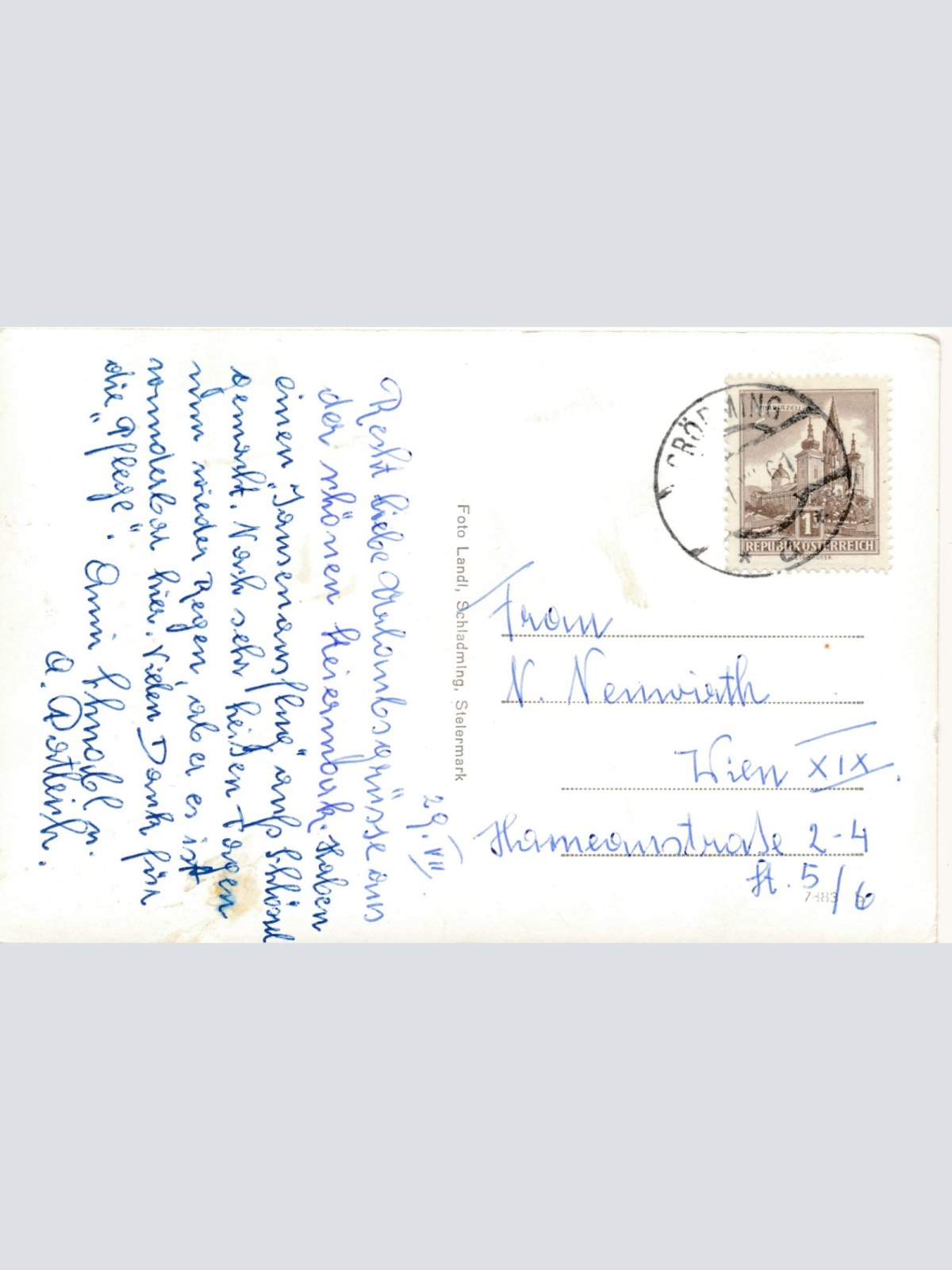 AK aus Schladming Rohrmooser Schlössl Steiermark Ansichtskarte (18531)