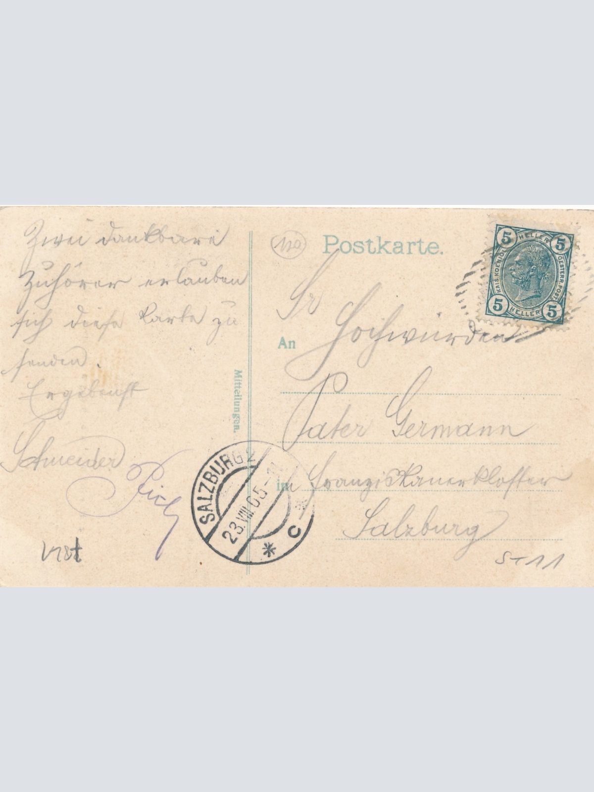 AK aus Gesäuse mit Kirche und Pfarrhof Steiermark Ansichtskarte (18548)