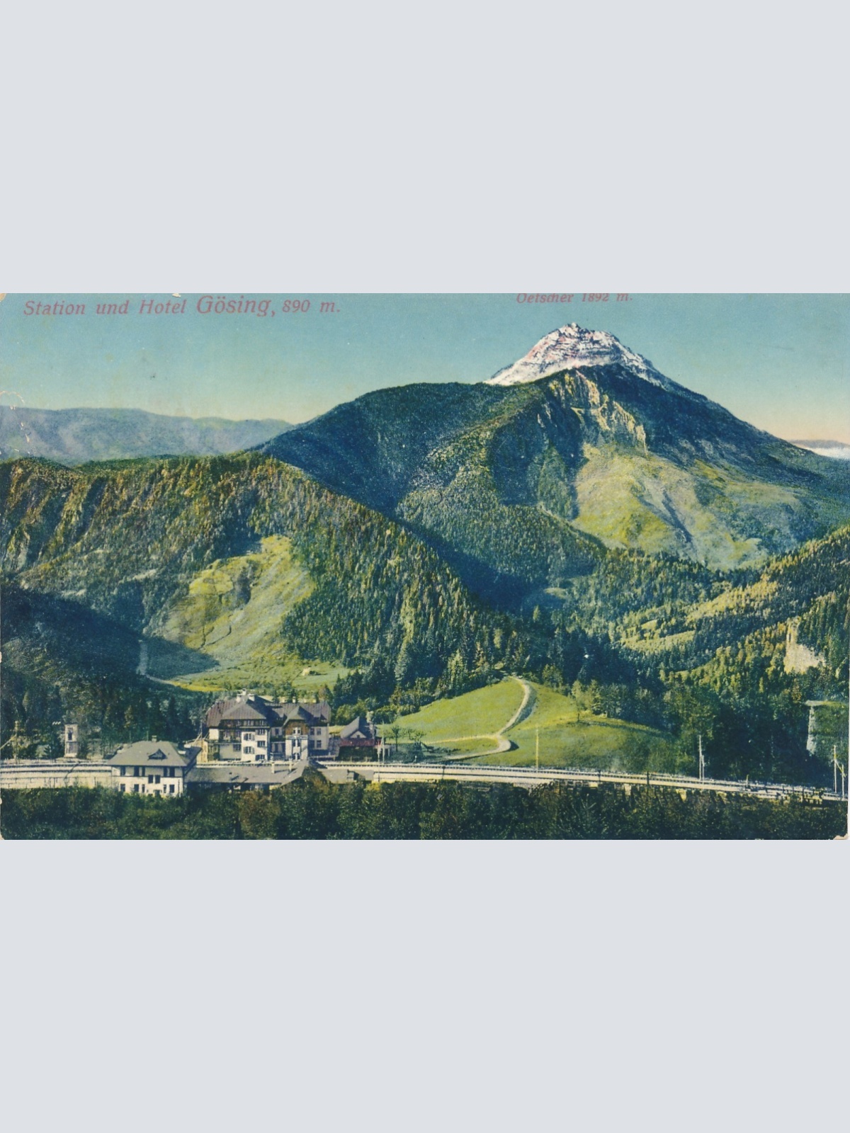 AK aus Station und Hotel Gösing Steiermark Ansichtskarte (18555)