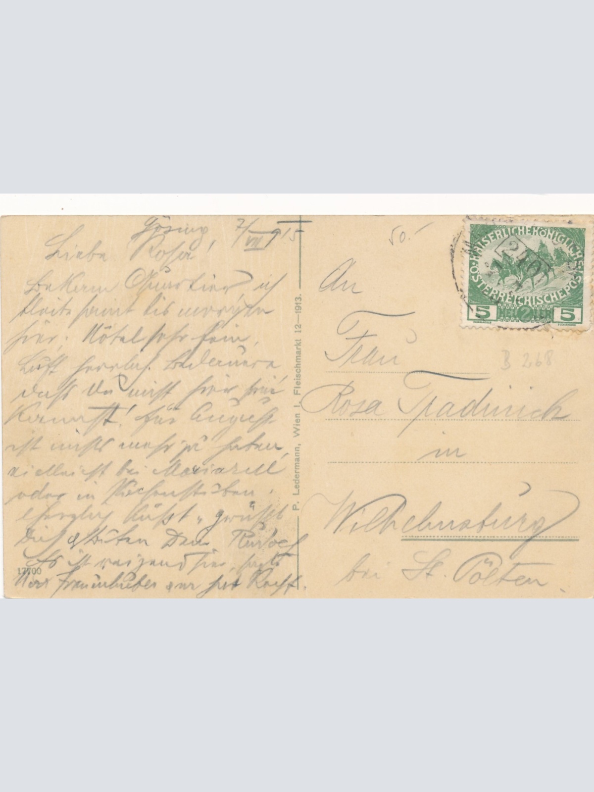 AK aus Station und Hotel Gösing Steiermark Ansichtskarte (18555)