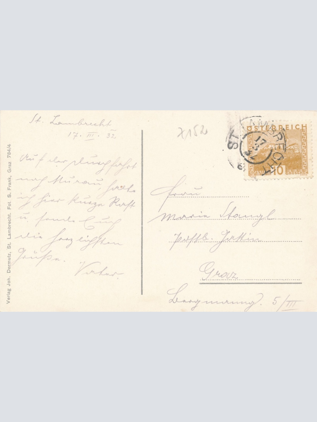 AK aus St. Lambrecht Steiermark Ansichtskarte (18561)