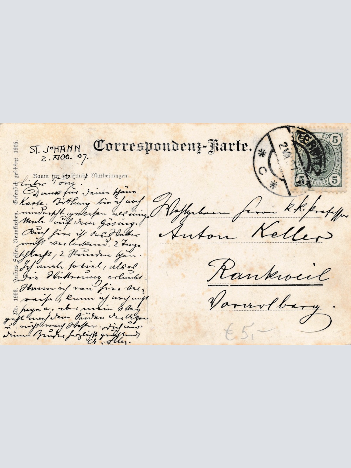 AK aus St. Johann Steiermark Ansichtskarte (18564)