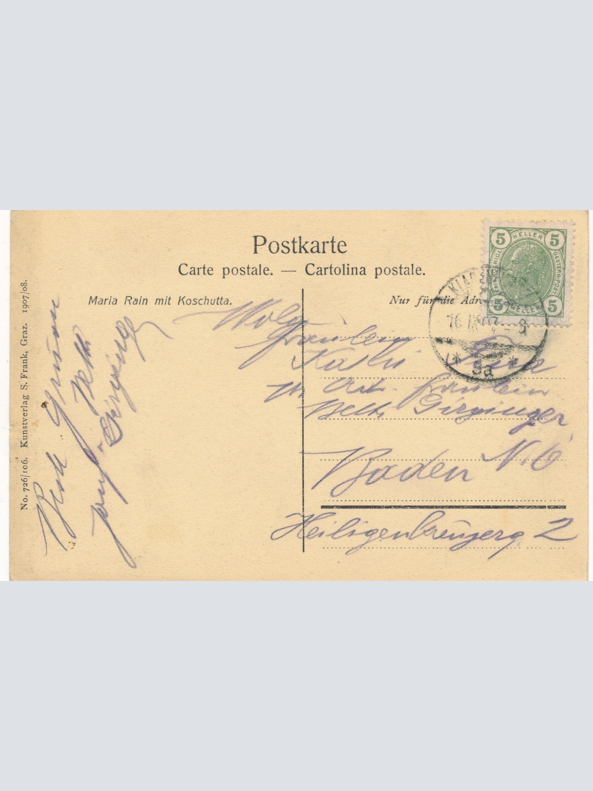 AK aus Maria Rain mit Koschutta Kärnten Ansichtskarte (18585)