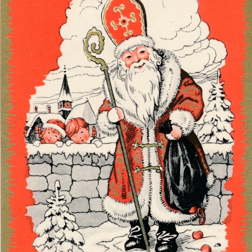 AK vom Nikolo Nikolaus der gütige Mann Ansichtskarte (18617)