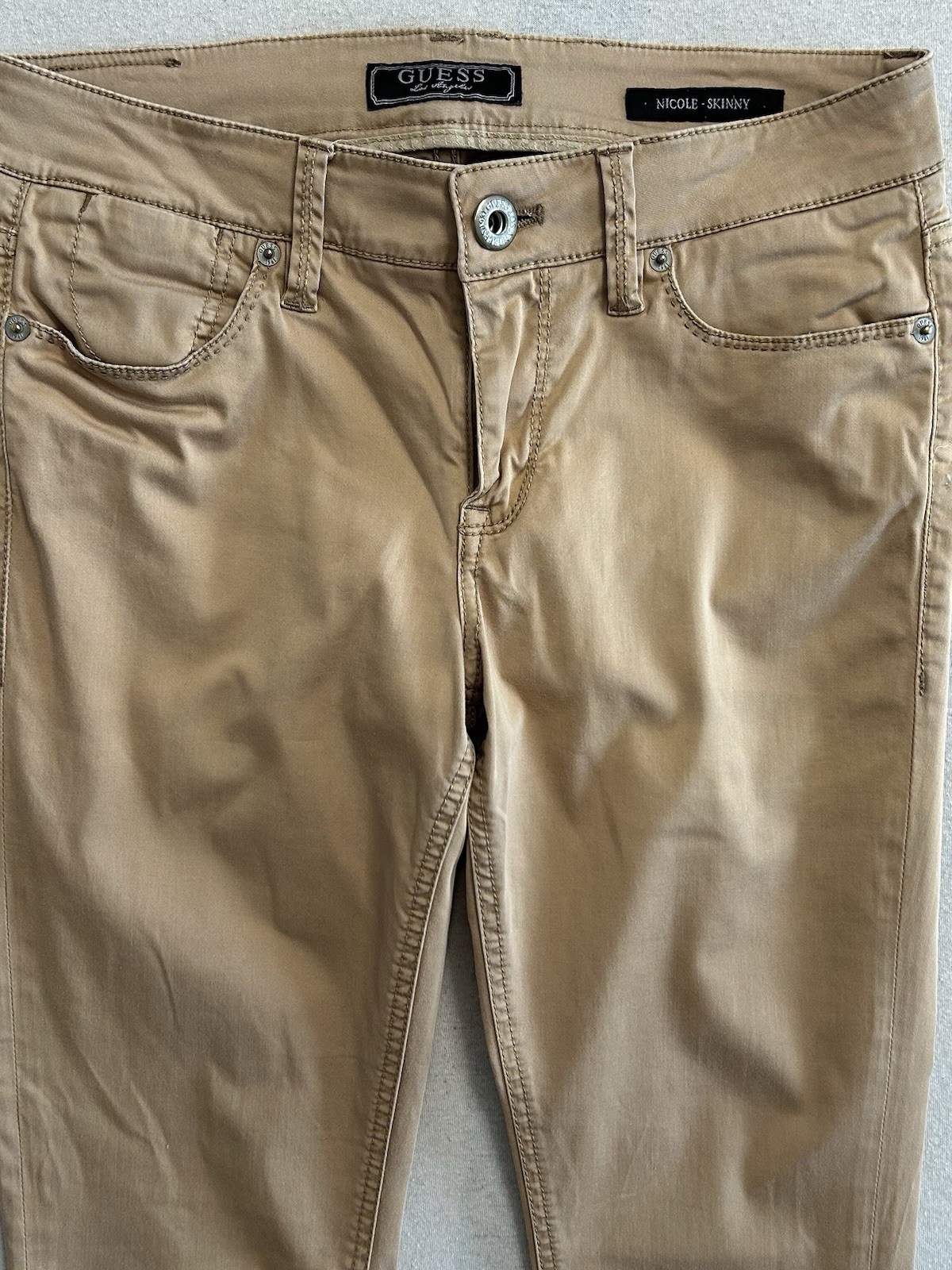 Guess Nicole Skinny Damen Jeans | Größe W28 L30 | Braun | Sehr guter Zustand