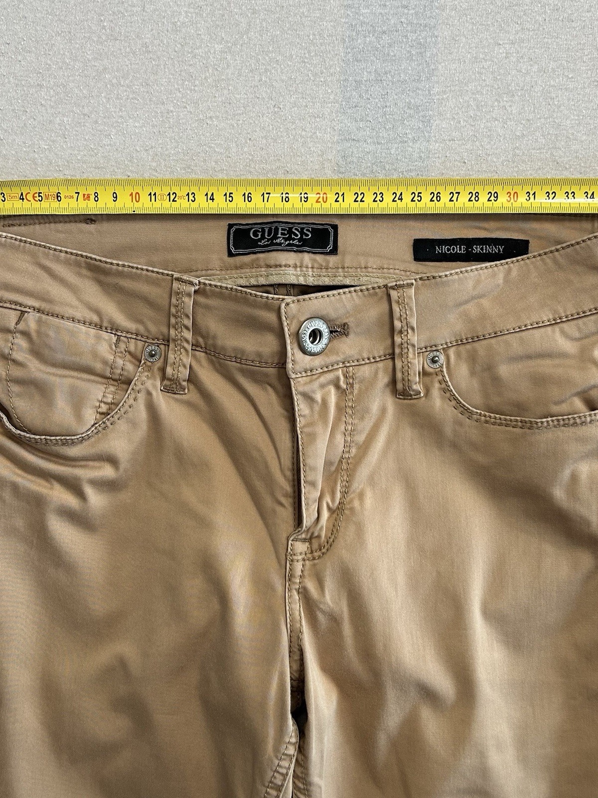 Guess Nicole Skinny Damen Jeans | Größe W28 L30 | Braun | Sehr guter Zustand