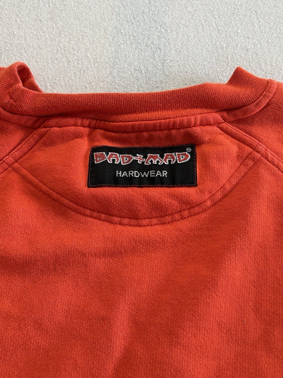 Bad & Mad Hardwear Vintage Sweater Größe XL "Phat Phuture" Oversize 90er Rot