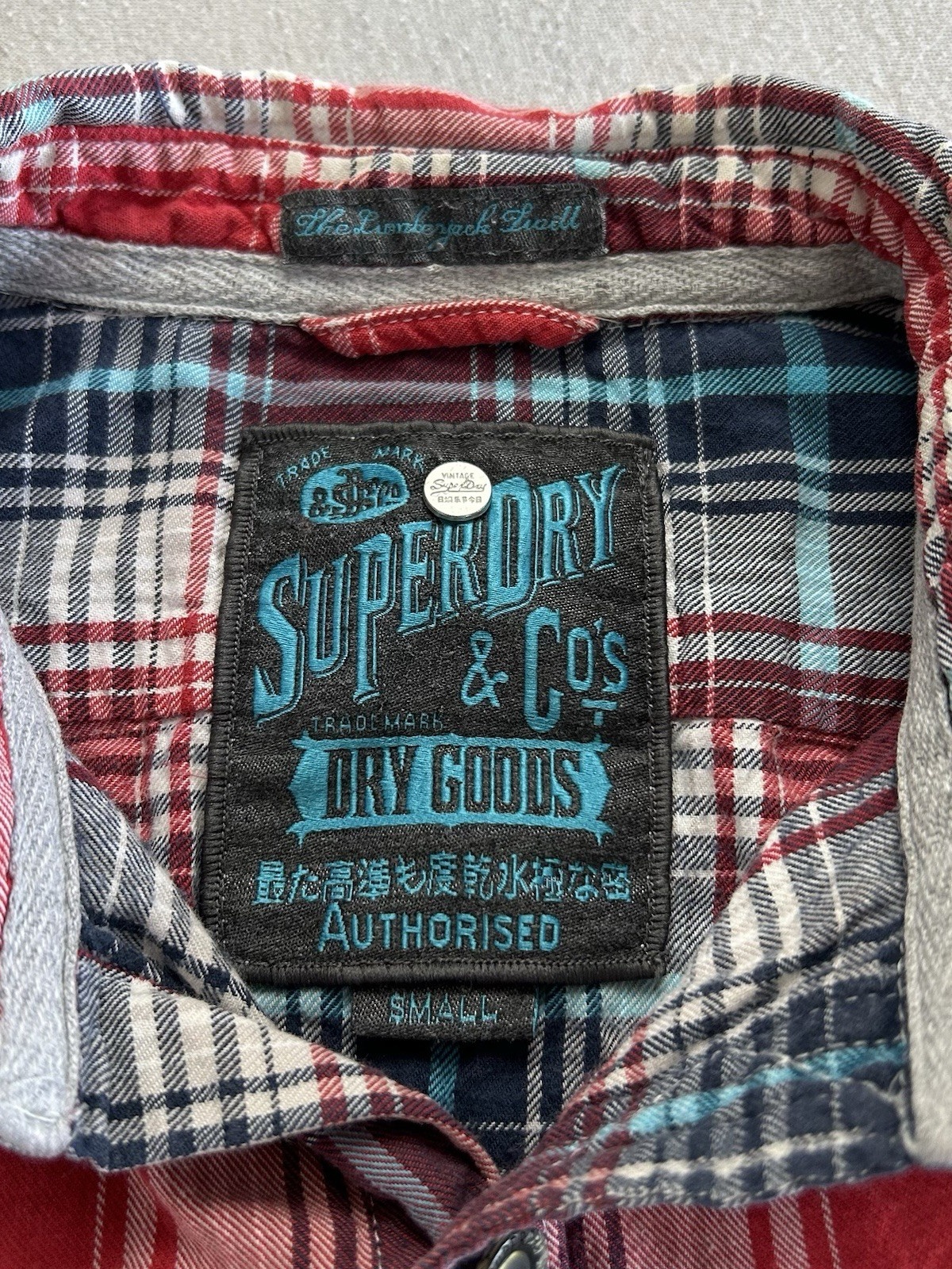 Superdry & Co Herren Langarm Hemd Größe S Mehrfarbig Kariert Sehr guter Zustand