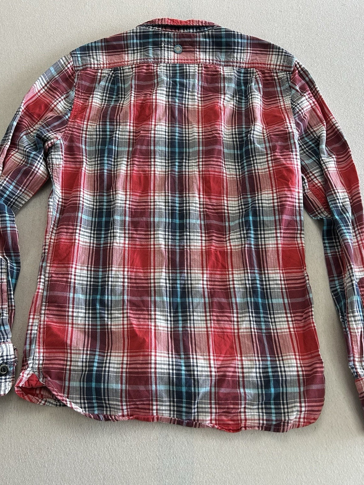 Superdry & Co Herren Langarm Hemd Größe S Mehrfarbig Kariert Sehr guter Zustand