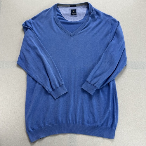 Pierre Cardin Paris Pullover Herren | Größe 3XL | Blau | Feinstrick | Maße Fotos