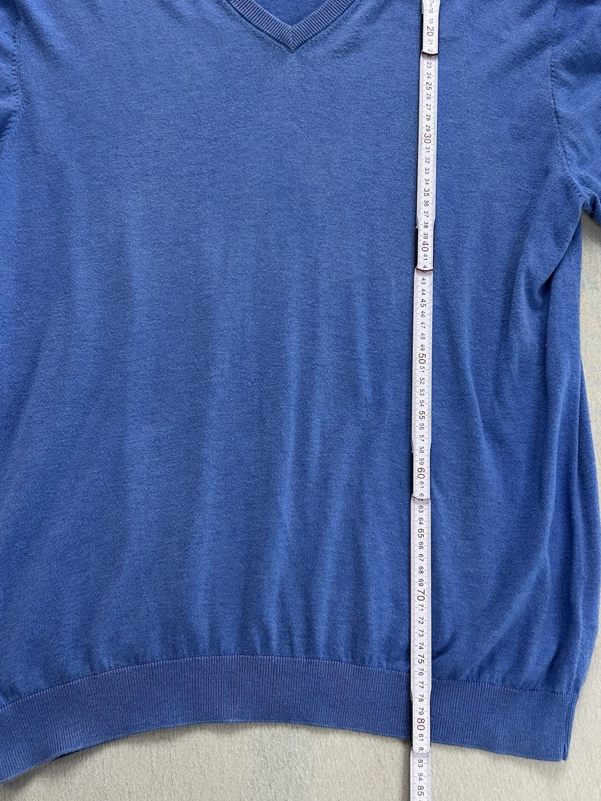 Pierre Cardin Paris Pullover Herren | Größe 3XL | Blau | Feinstrick | Maße Fotos