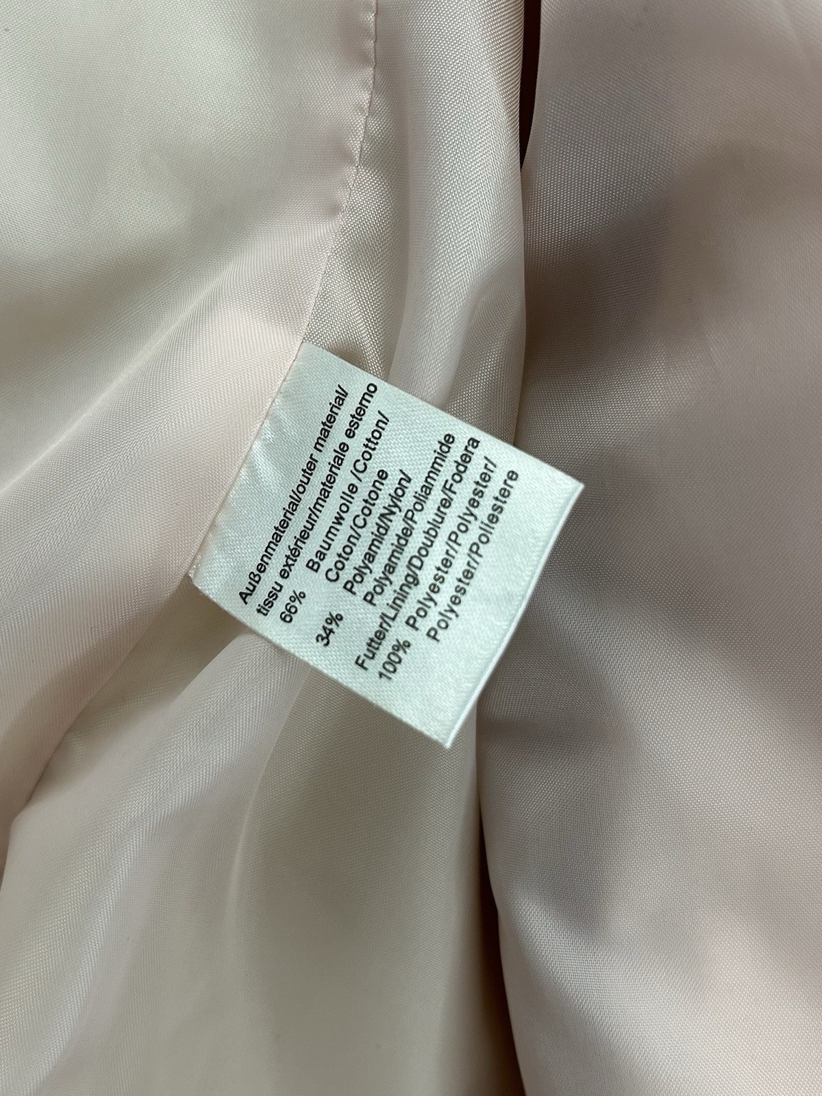 TCM Tchibo Damen Jacke/Mantel Größe 36/38 Beige Maße auf den Fotos