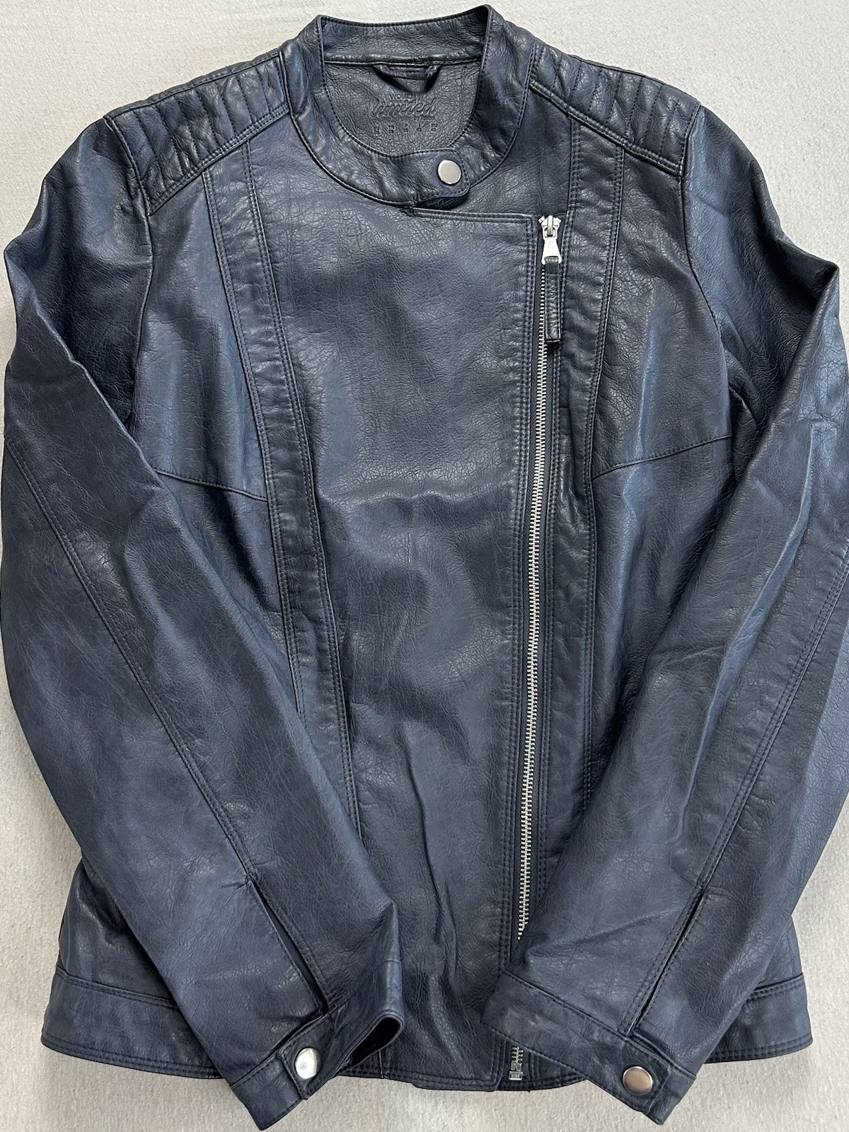 Kunstleder Jacke Damen Women Unlimited by Tchibo Größe 36 Grau Maße auf Fotos