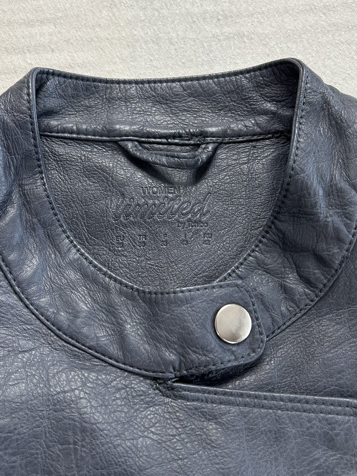 Kunstleder Jacke Damen Women Unlimited by Tchibo Größe 36 Grau Maße auf Fotos