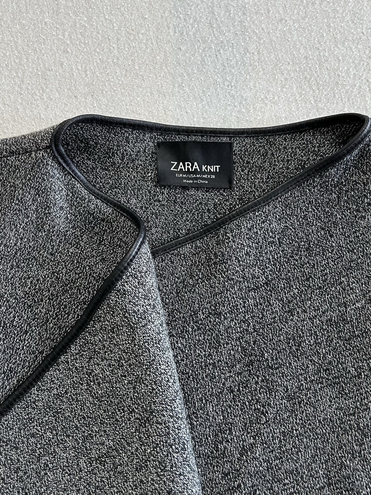 Zara Knit - Mantel Damen | Größe M | Grau