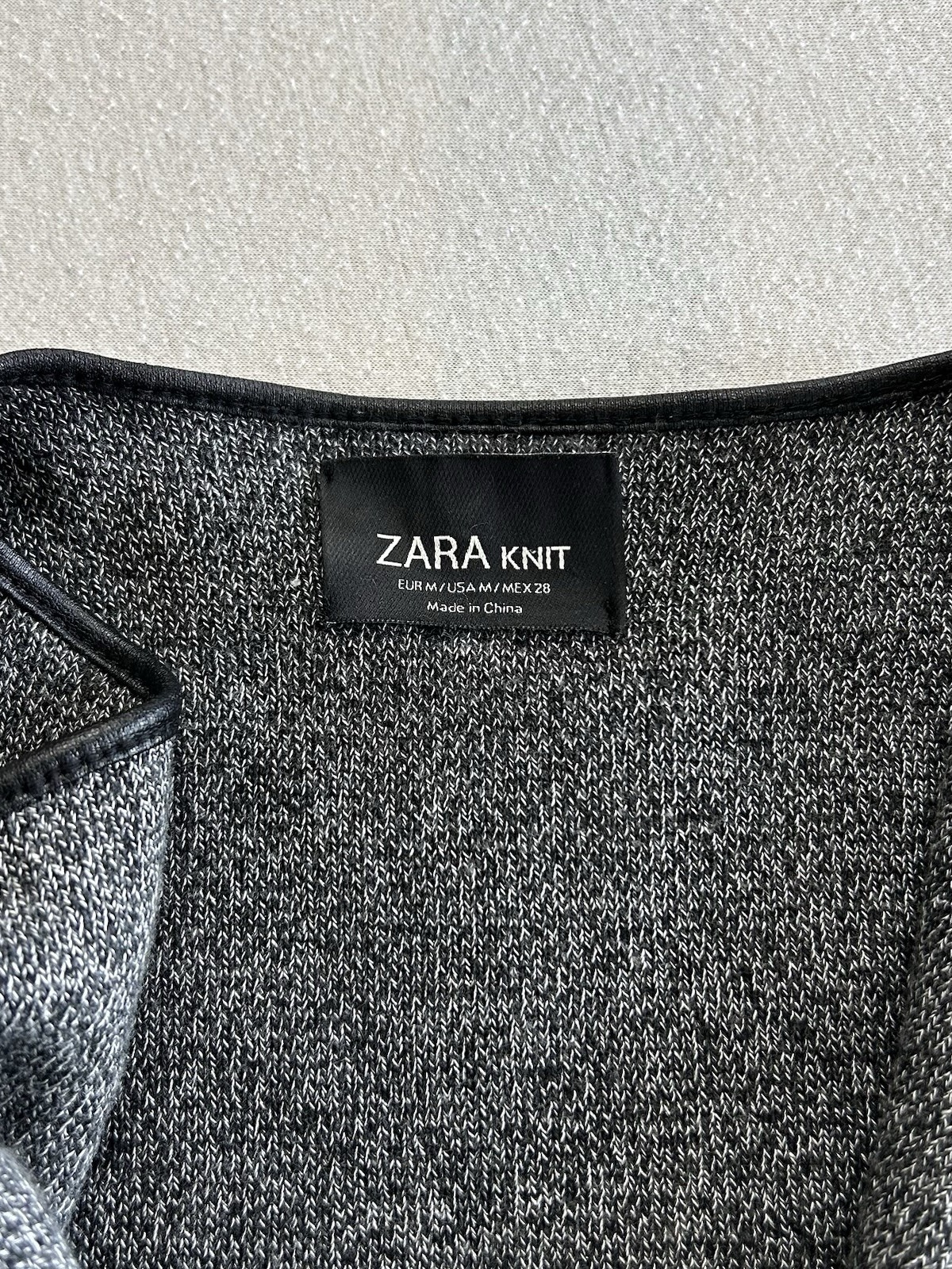 Zara Knit - Mantel Damen | Größe M | Grau