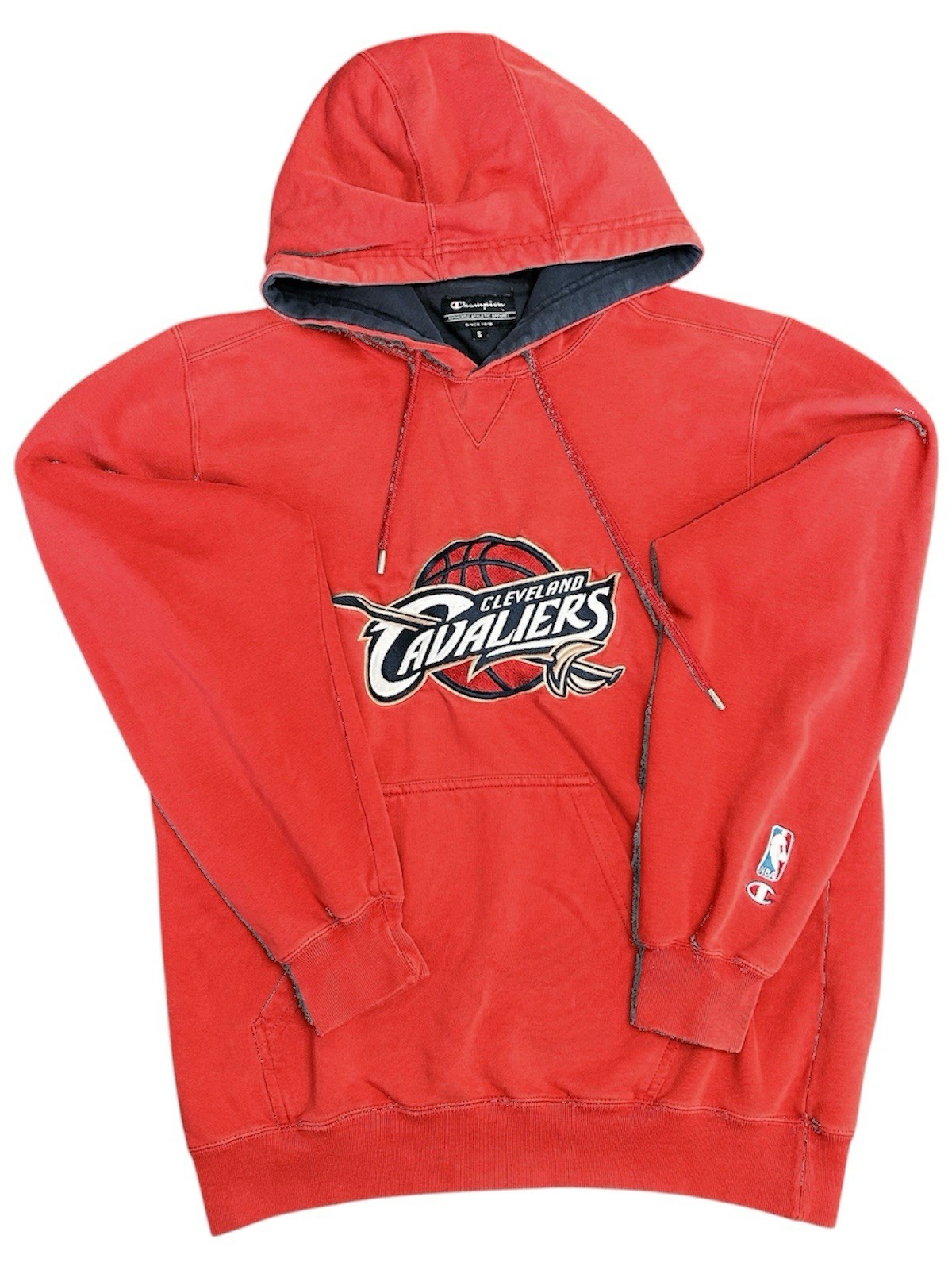 Cleveland Cavaliers Vintage Hoodie Champion x NBA Größe S Rot Basketball