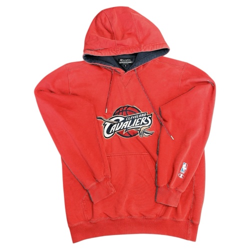 Cleveland Cavaliers Vintage Hoodie Champion x NBA Größe S Rot Basketball